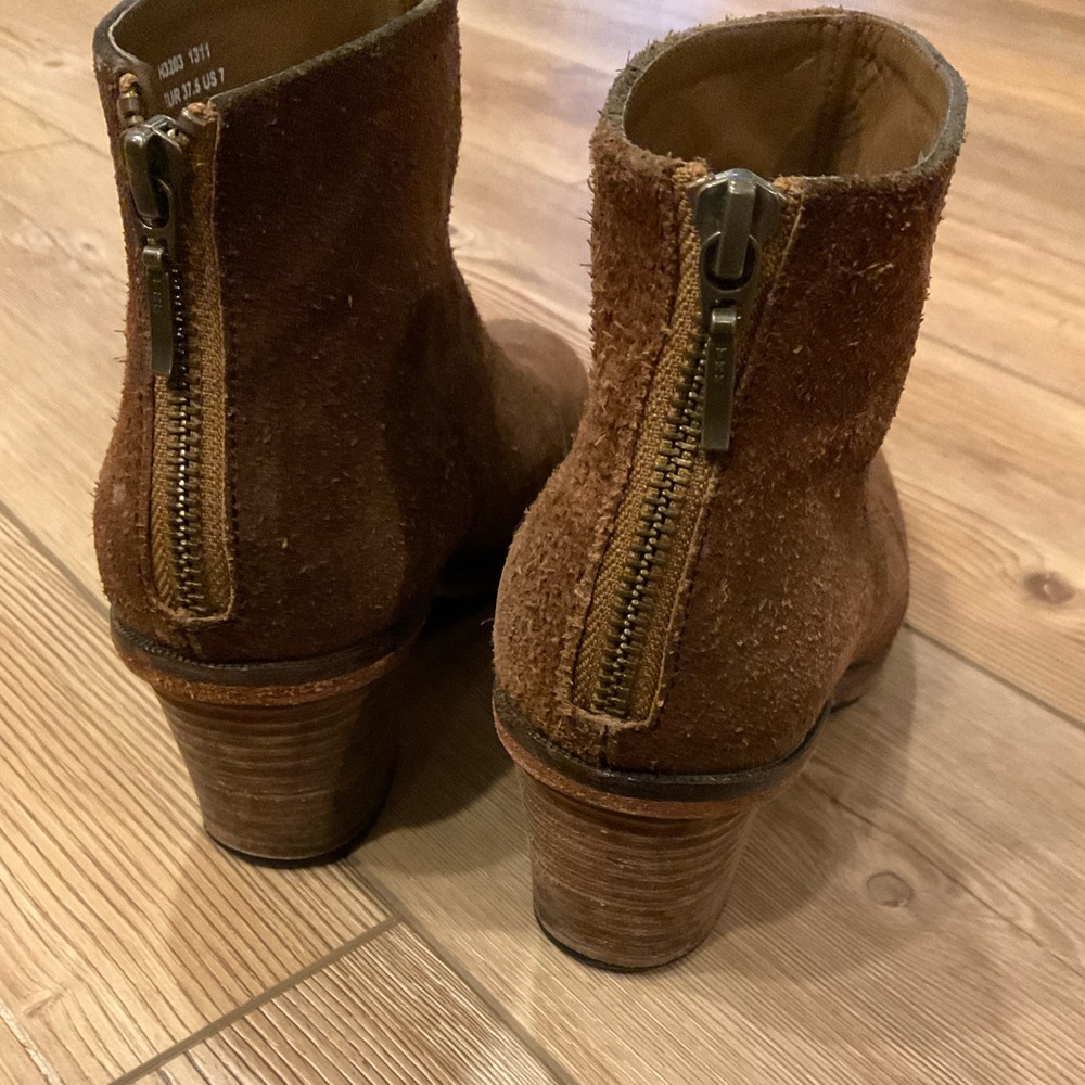 J. Shoes Suede Heeled Booties - Picture 6 of 12